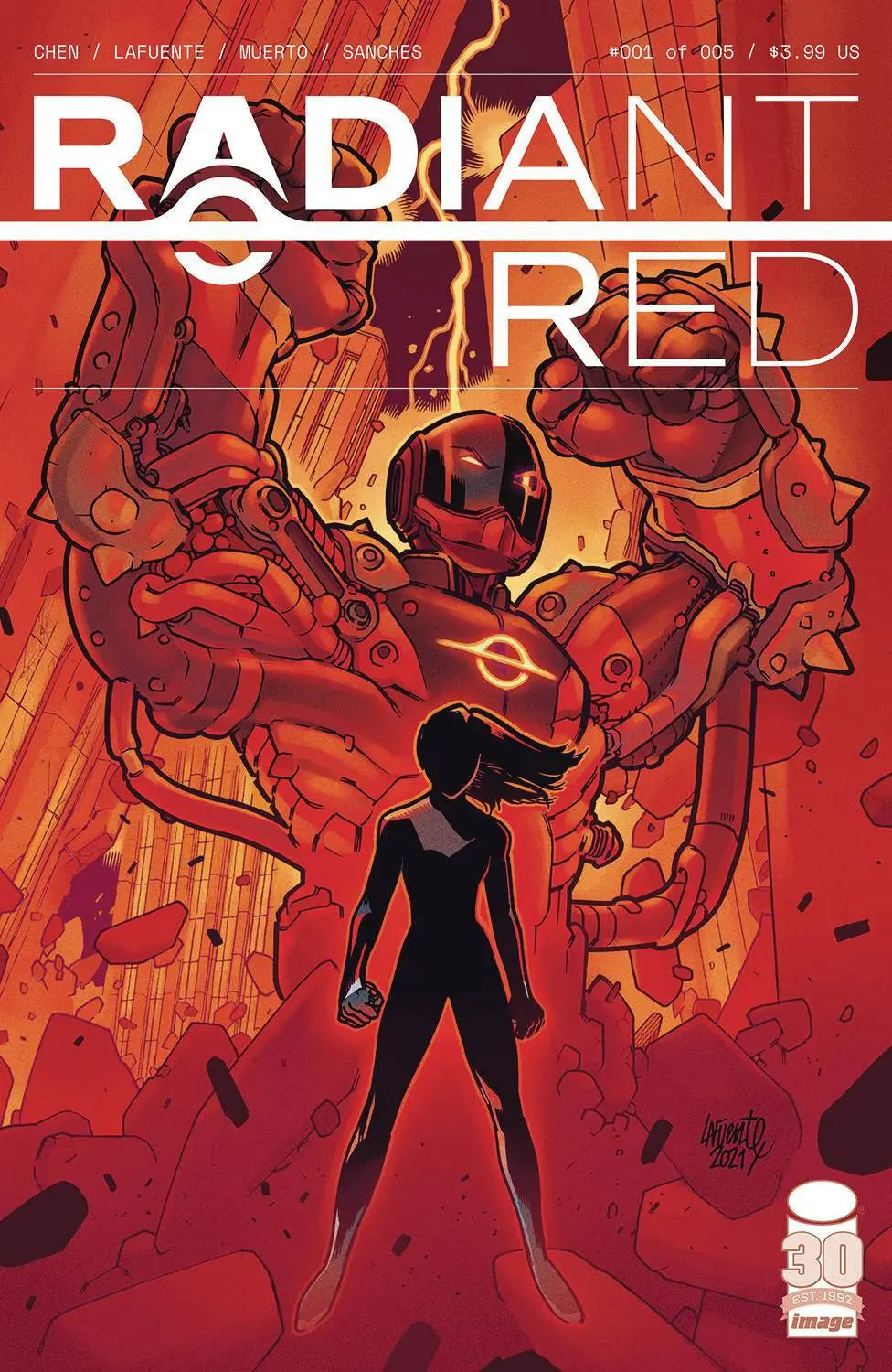 RADIANT RED #1 (OF 5) CVR A LAFUENTE & MUERTO King Gaming