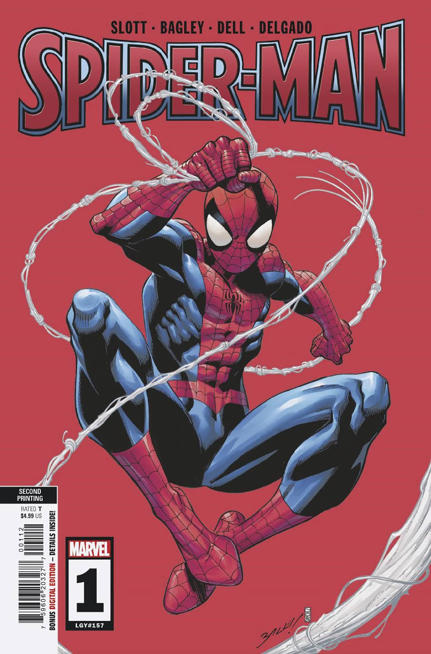 SPIDER-MAN #1 2ND PTG BAGLEY VAR - King Gaming 