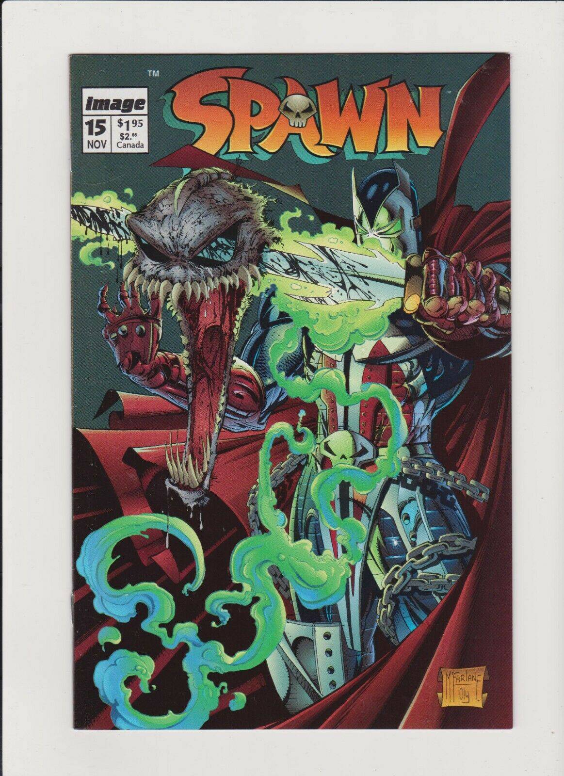 SPAWN #15 Violator Cover Story Appearance! 1993 Image Todd McFarlane Art! King Gaming