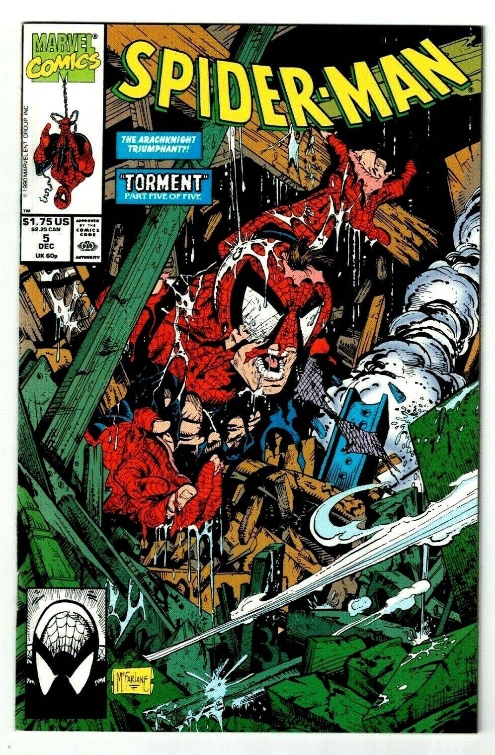 SPIDER-MAN #5 Torment Part 5 Todd McFarlane Art! Marvel 1990 King Gaming