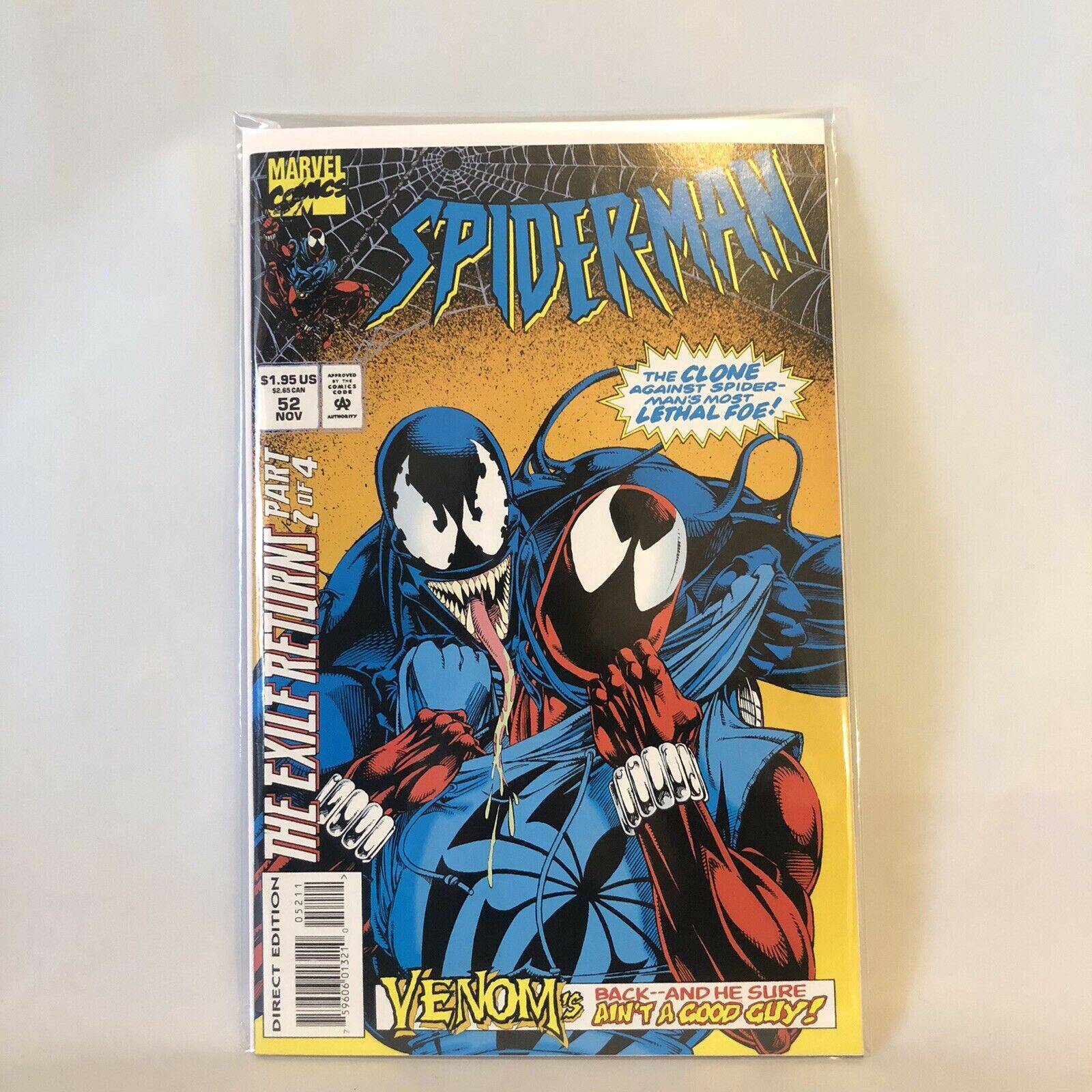 Spider Man 52 Marvel Comics 1994 Venom The Exile Returns Part 2 King Gaming